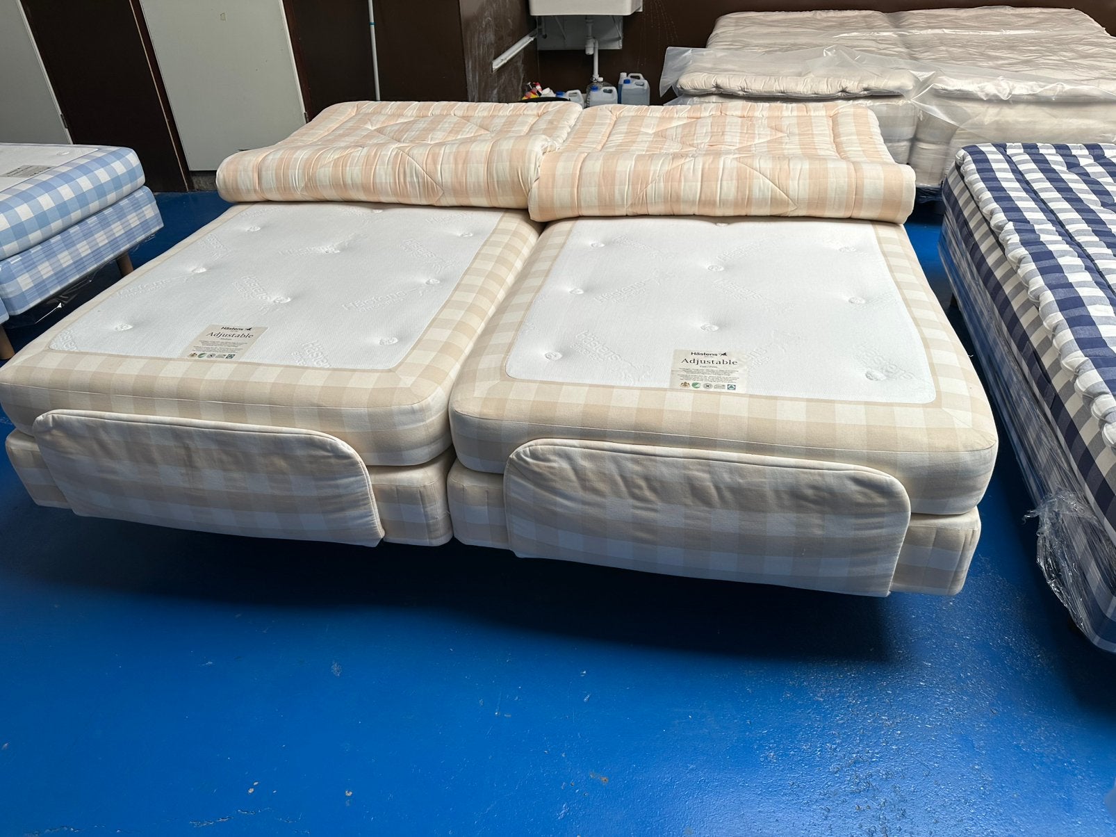 Hästens Elektrische Boxspring 210x210 cm, Ophalen of Verzenden, Zo goed als nieuw, Tweepersoons, 180 cm