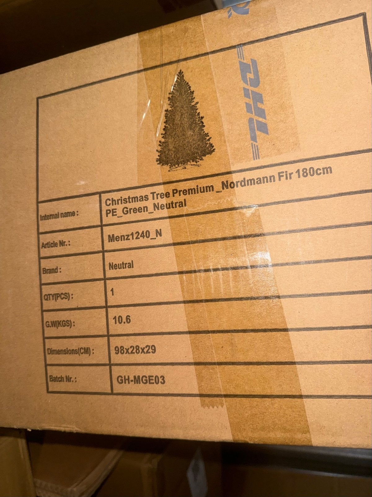 Artificial Nordmann Fir Christmas Tree 180 cm - Premium PE, Diversen, Kerst, Ophalen, Nieuw