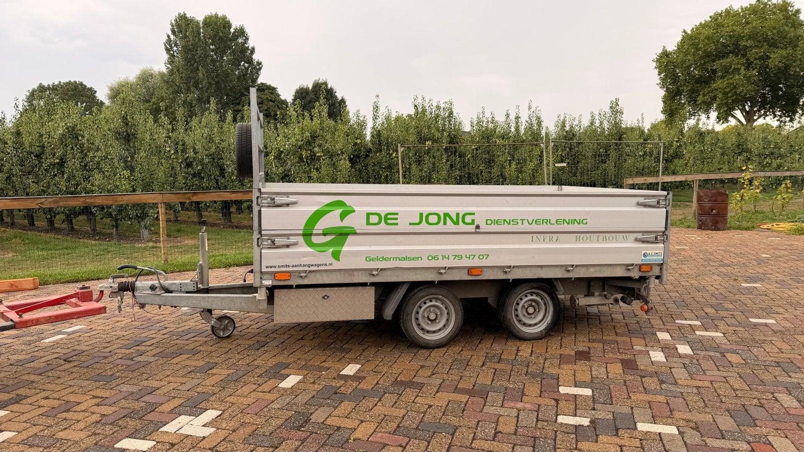 Hapert Cobalt 335x180cm met stalen vloerplaat en oprijpakket, Auto diversen, Ophalen, Zo goed als nieuw