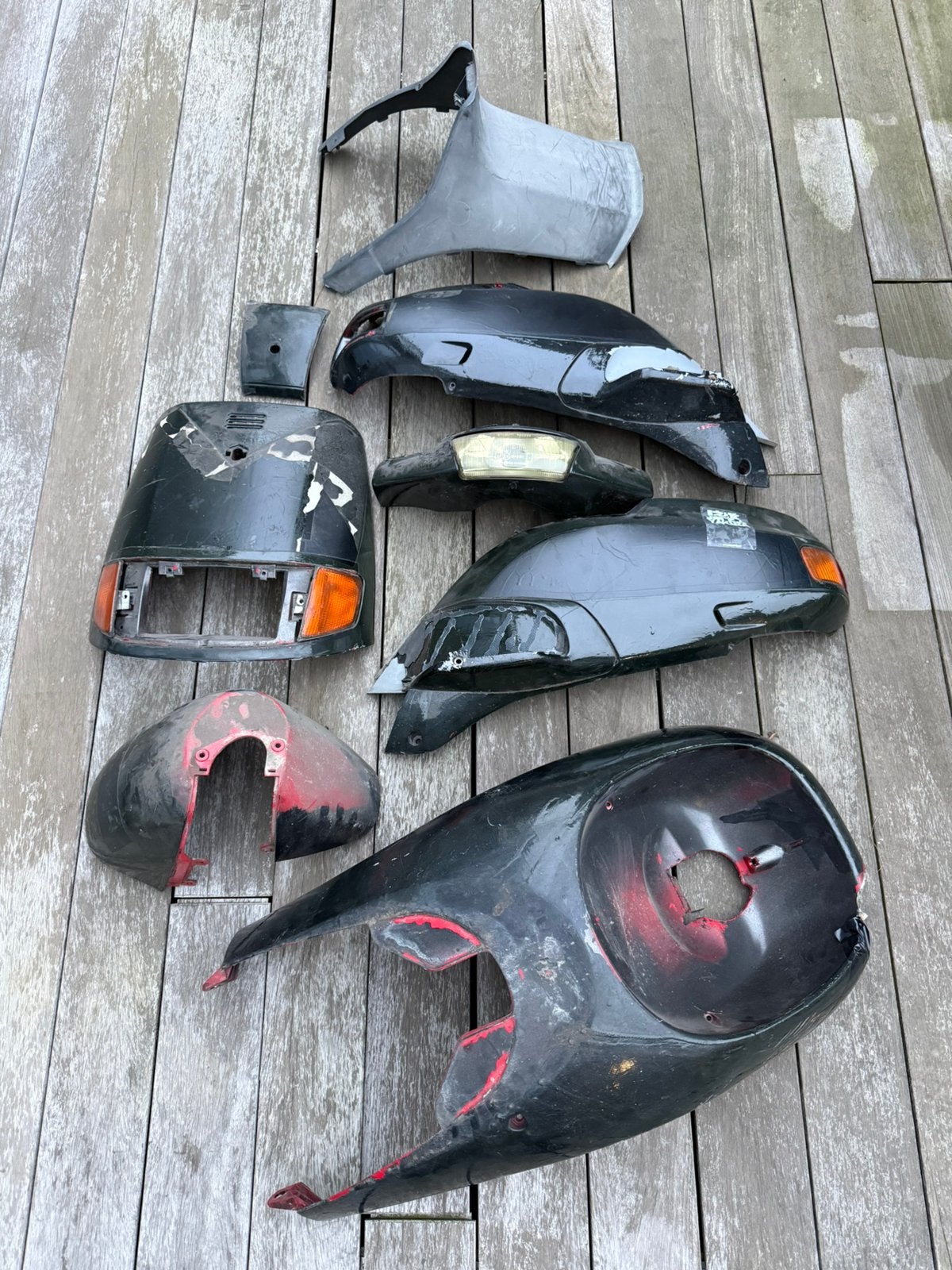 Piaggio SKR / Quartz kappenset, Ophalen of Verzenden, Gebruikt, Kap, Piaggio