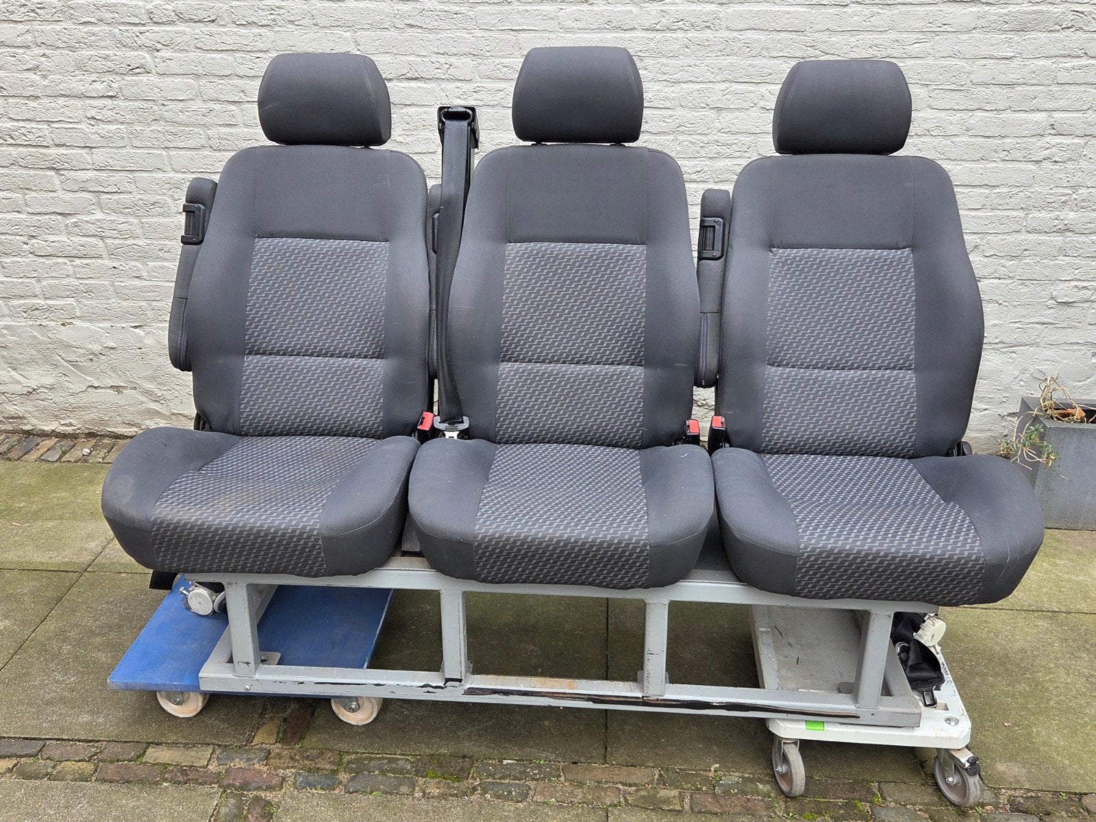 3 stoelen voor dubbele cabine transporter T5., Ophalen, Gebruikt, Volkswagen