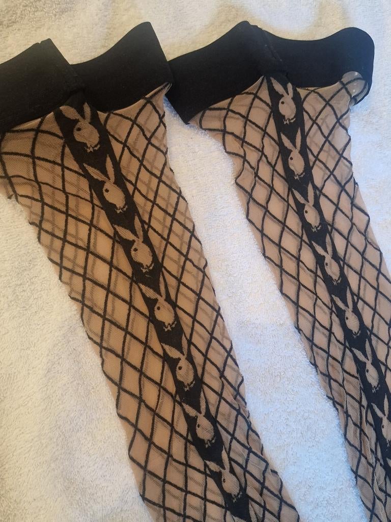 Playboy kousen, Verzenden, Nieuw, Zwart, Panty
