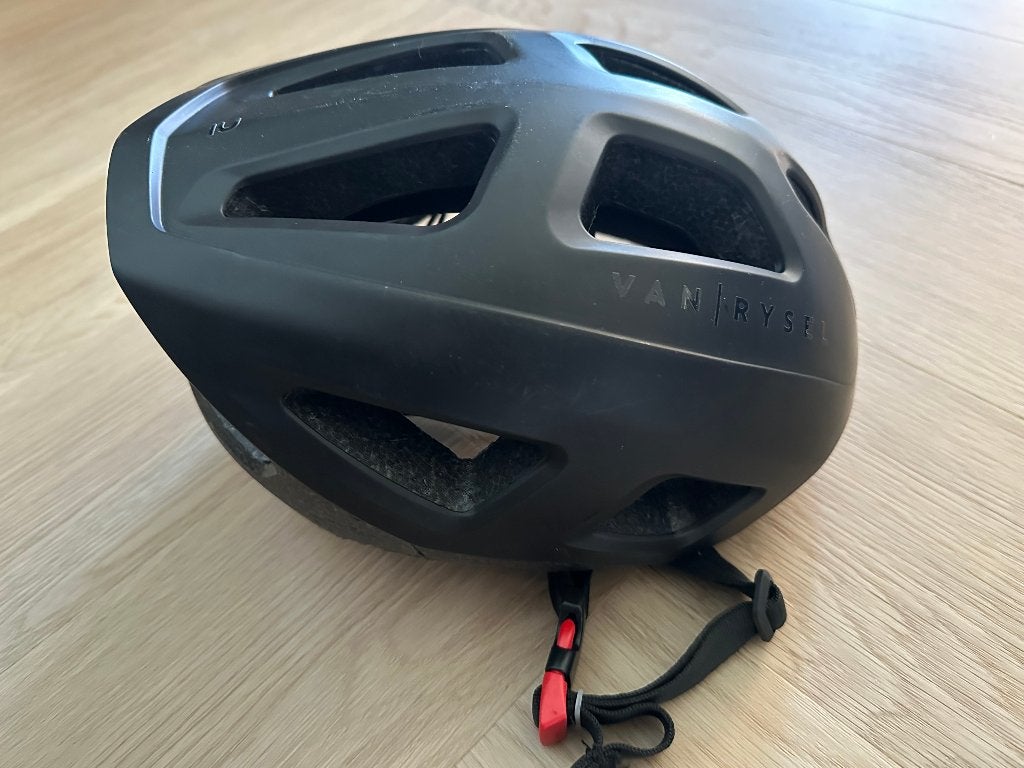 Van Rysel fietshelm zwart – Decathlon, Fietsen en Brommers, Ophalen of Verzenden, Zo goed als nieuw, Heer of Dame, Van Rysel