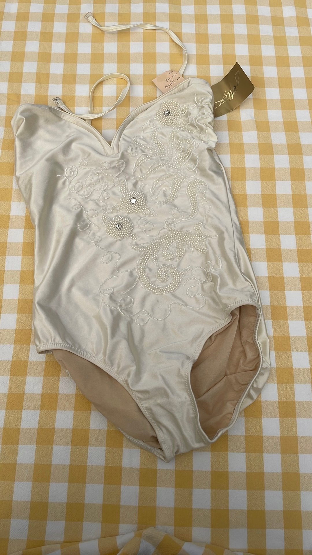 Vintage Gottex Tony Tolo Badpak Maat 42 - Parels & Strass, Ophalen of Verzenden, Zo goed als nieuw, Overige kleuren, Badpak