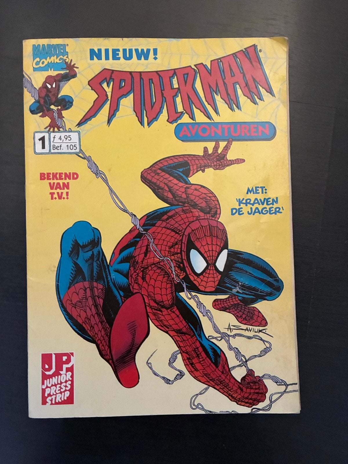 Spiderman Avonturen #1 - Met Kraven de Jager, Eén stripboek, Ophalen of Verzenden, Gelezen