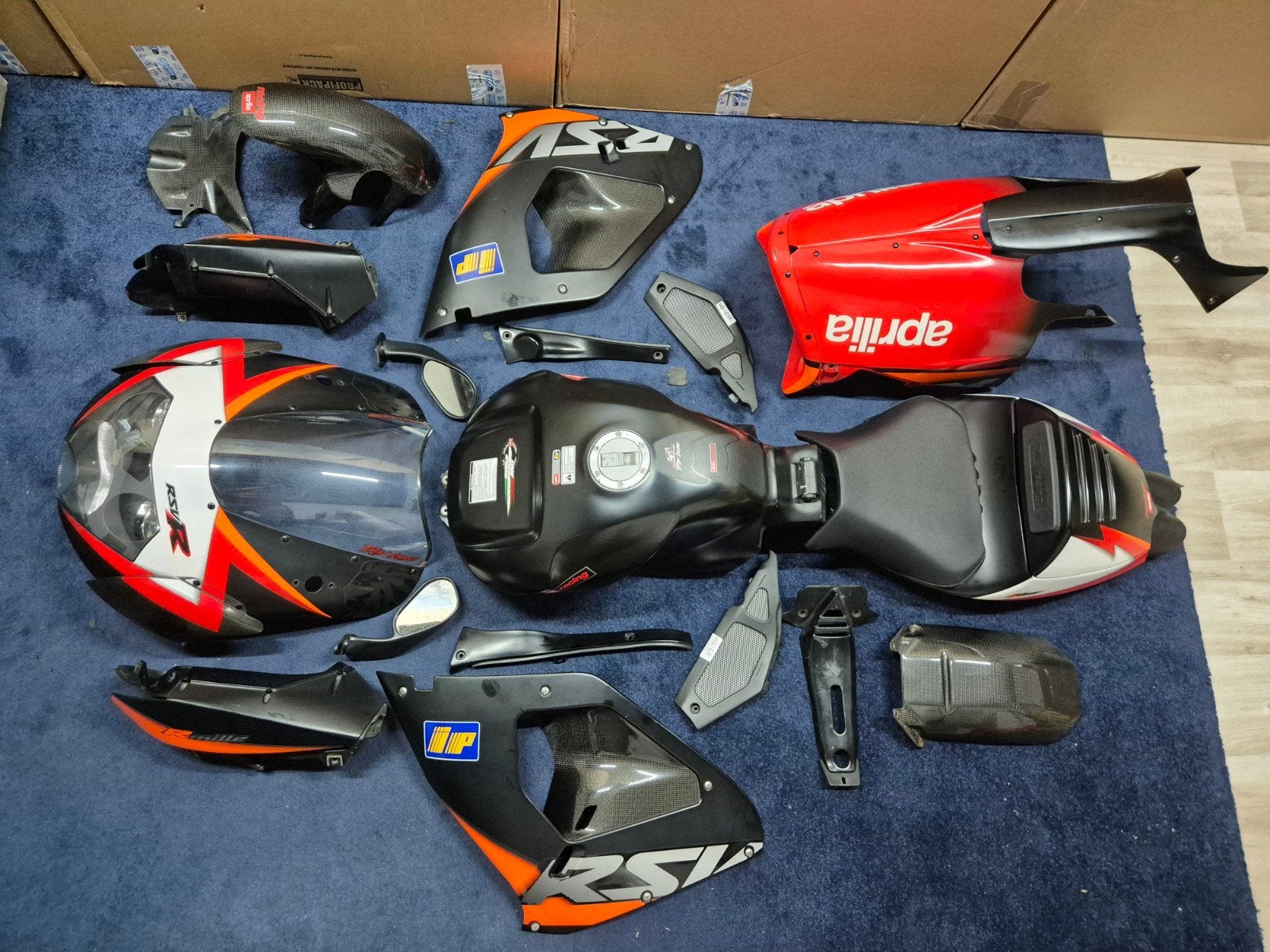 Complete Kuipset Aprilia RSV Mille R 2002 Troy Diablo Black, Motoren, Gebruikt, -, Aprilia, -