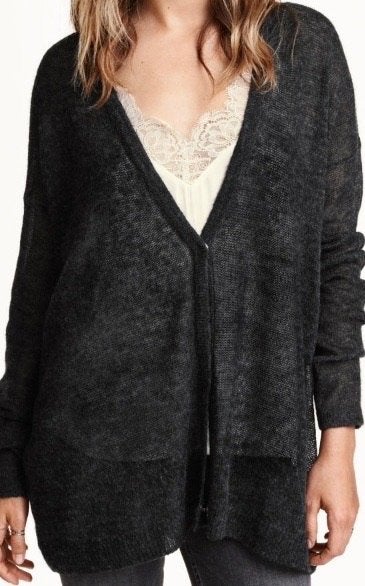 H&M prachtig wollen ruimvallend antraciet vest  S Nieuw, H&M, Nieuw, Ophalen of Verzenden, Maat 36 (S)
