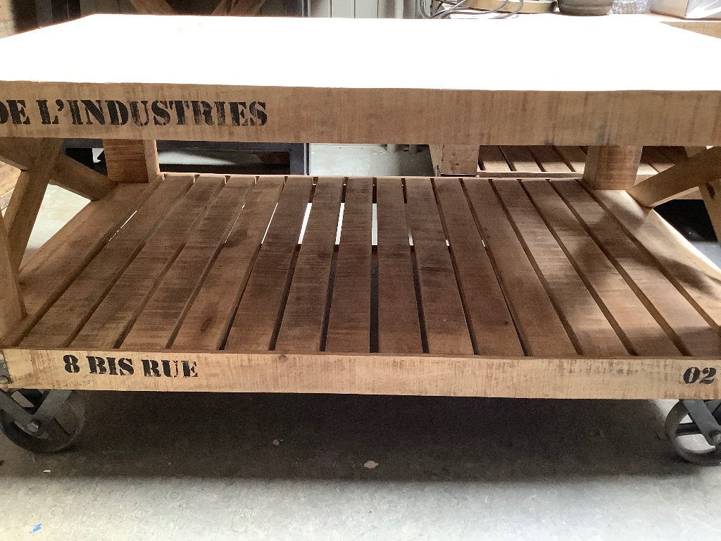 Salontafel mangohout summersale, Huis en Inrichting, Tafels | Salontafels, Ophalen, 50 – 75, 100 tot 150 cm, India