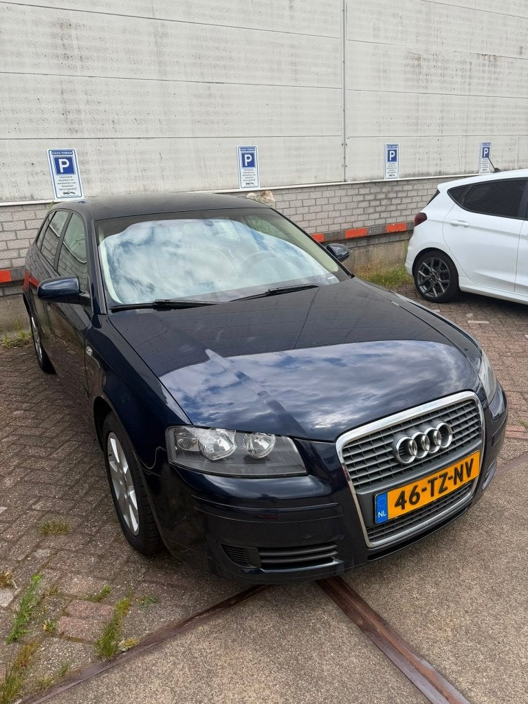 Audi A3 1.8 TFSI Sportback 2007 Blauw Defecte motor, Voorwielaandrijving, Stof, Beige, 4 cilinders