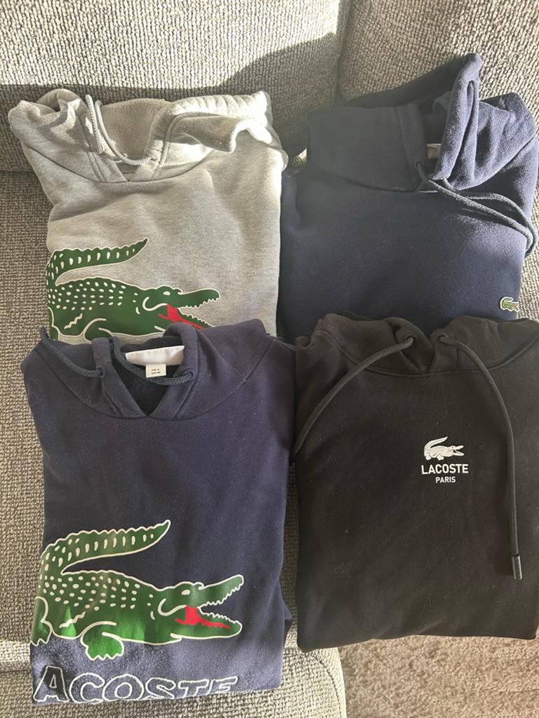 4 Lacoste Hoodies -  Maat M en Diverse Kleuren, Ophalen of Verzenden, Zo goed als nieuw, Maat 48/50 (M), Overige kleuren