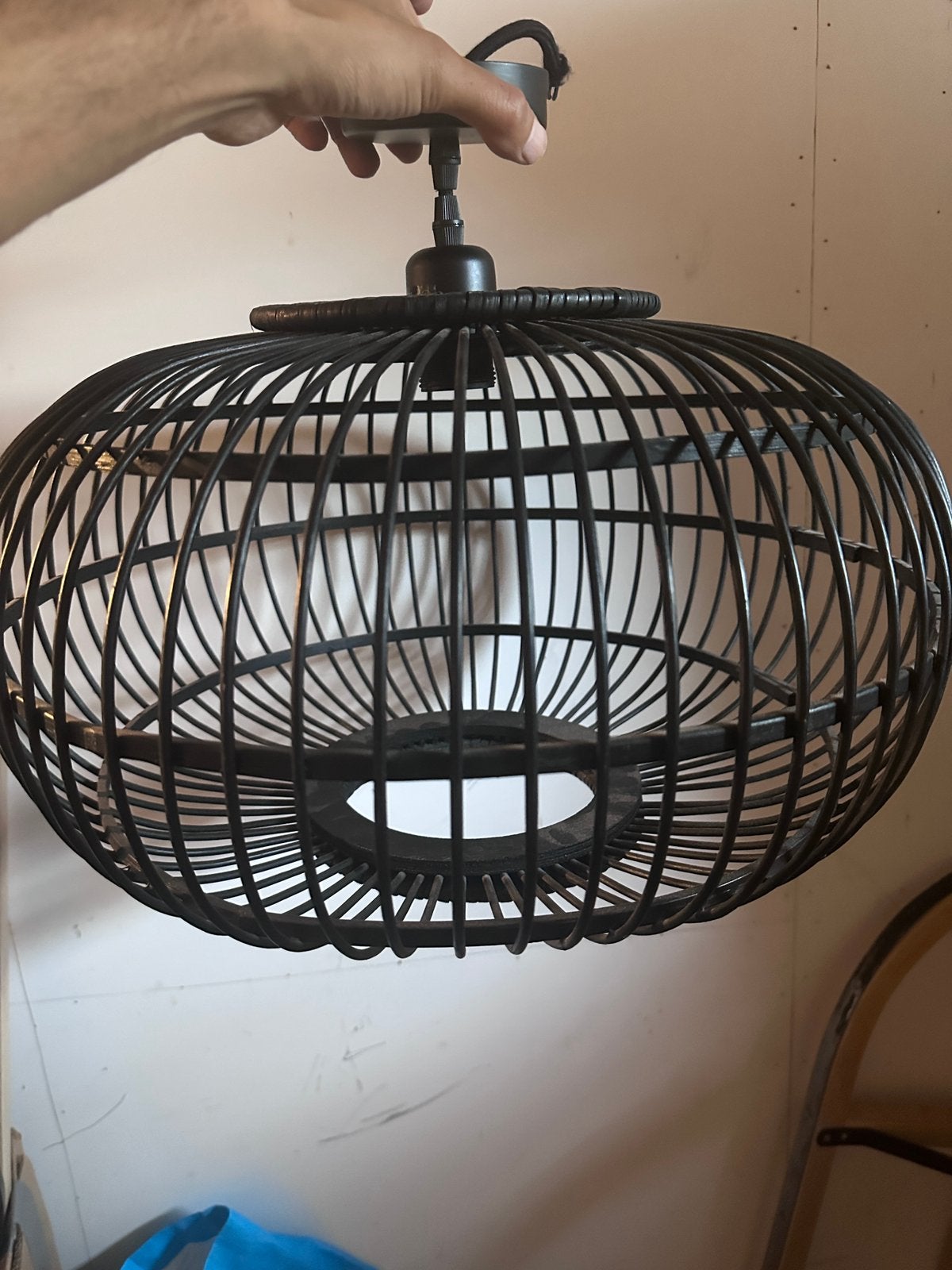 Rotan lapm, Ophalen of Verzenden, Zo goed als nieuw, Hout, Vogelkooi