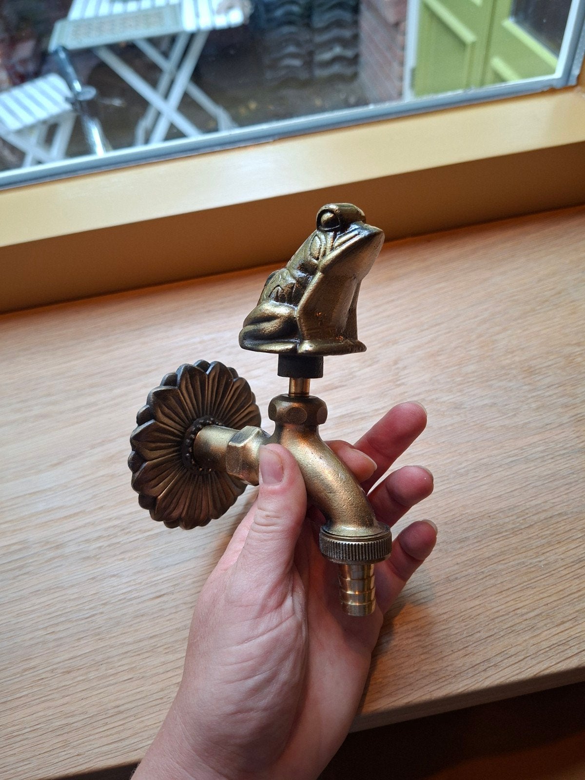 Decoratieve Kikker Kraan voor Buiten, Ophalen of Verzenden, Gebruikt