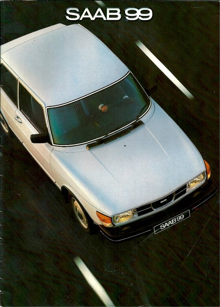 Brochure Saab 99 1980, Ophalen of Verzenden, Gelezen, Overige merken