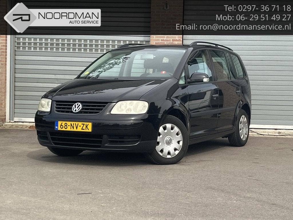 Volkswagen Touran 1.6-16V FSI Athene, Auto's, Volkswagen, Stof, Gebruikt, Zwart, 116 pk