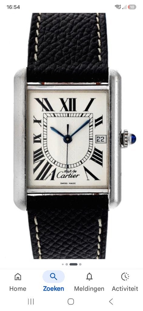GEZOCHT CARTIER TANK, Ophalen of Verzenden, Gebruikt, Leer, Overige merken