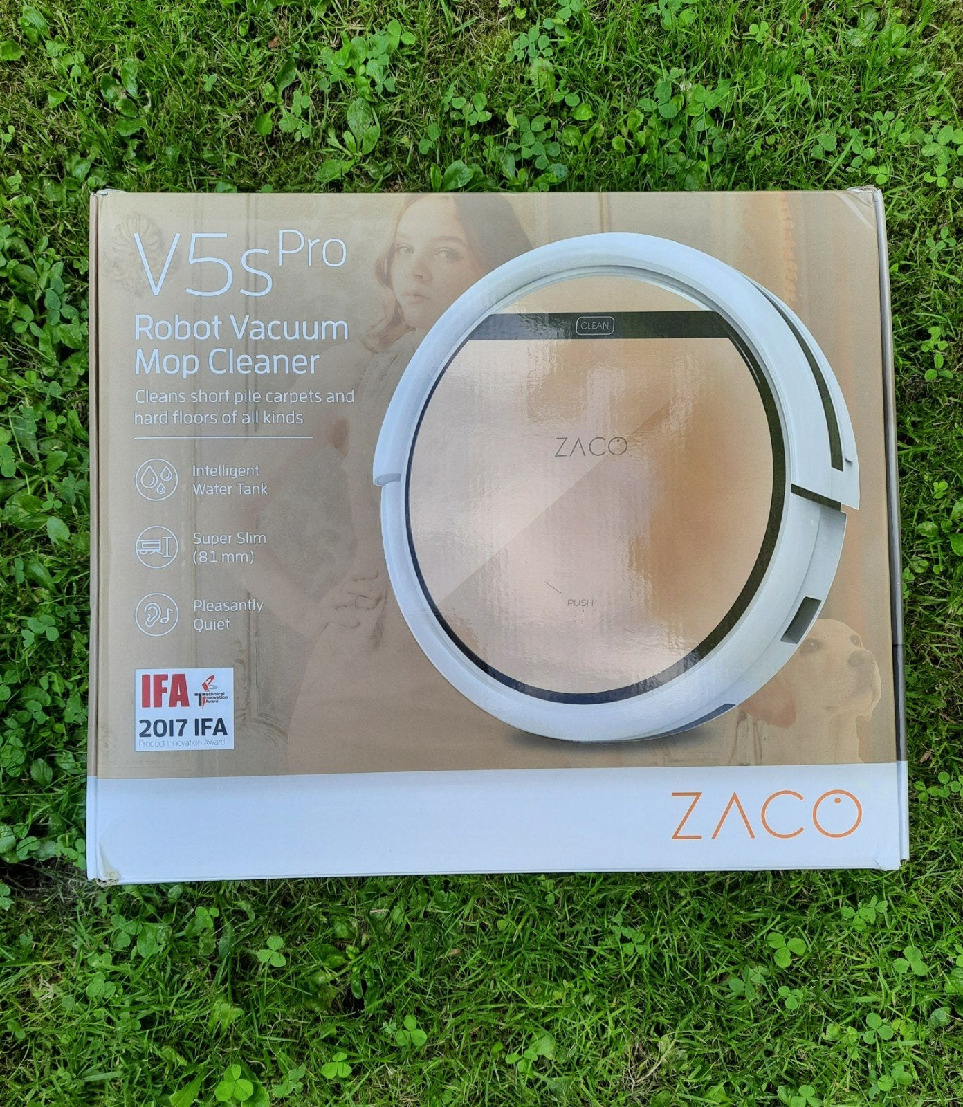 ZACO V5sPro Robotstofzuiger met Dweilfunctie - 2-in-1, Witgoed en Apparatuur, Overige merken, Gebruikt, Ophalen of Verzenden, Robotstofzuiger
