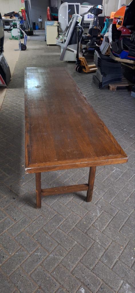 Robuuste houten tafel, Antiek en Kunst, Ophalen