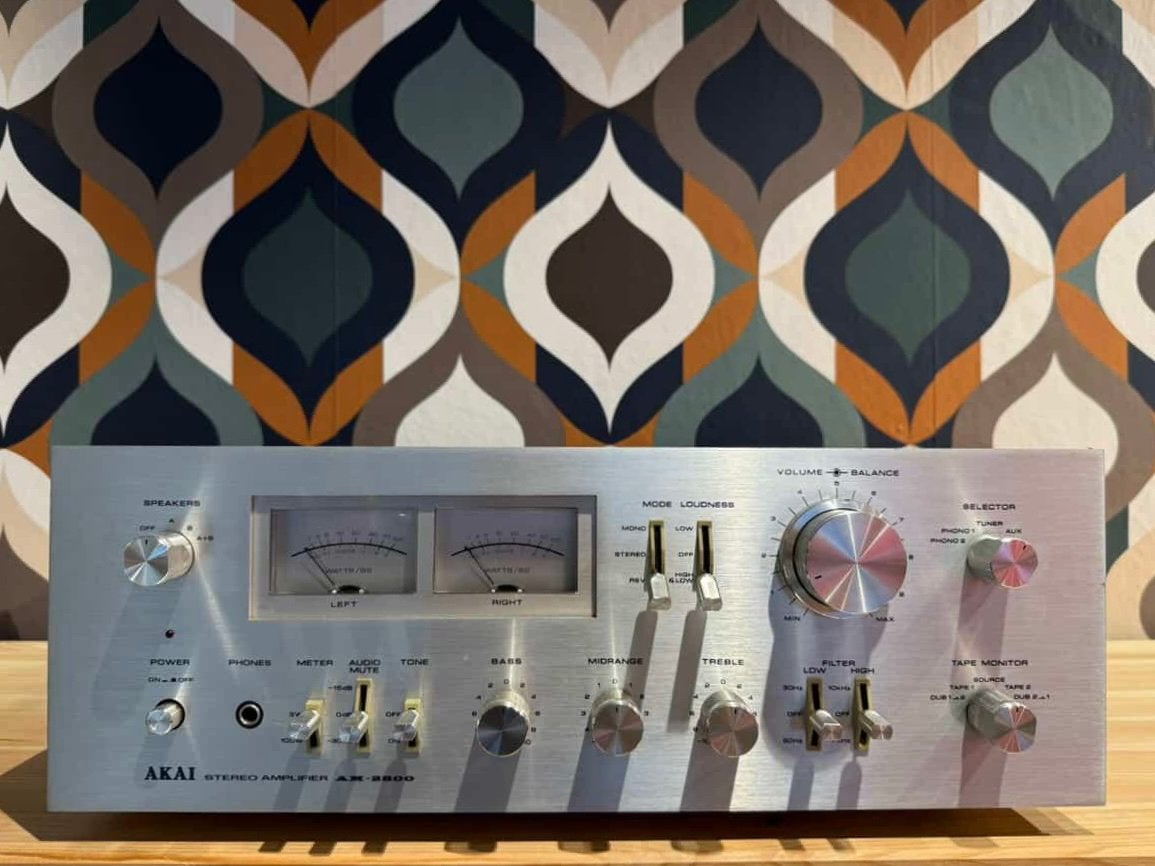 Akai AM-2800, gereviseerd, in nieuwstaat, met garantie, Contact@vintageaudiobreda.nl, Zo goed als nieuw, 60 tot 120 watt, Bosschendijk 193b, Oudenbosch