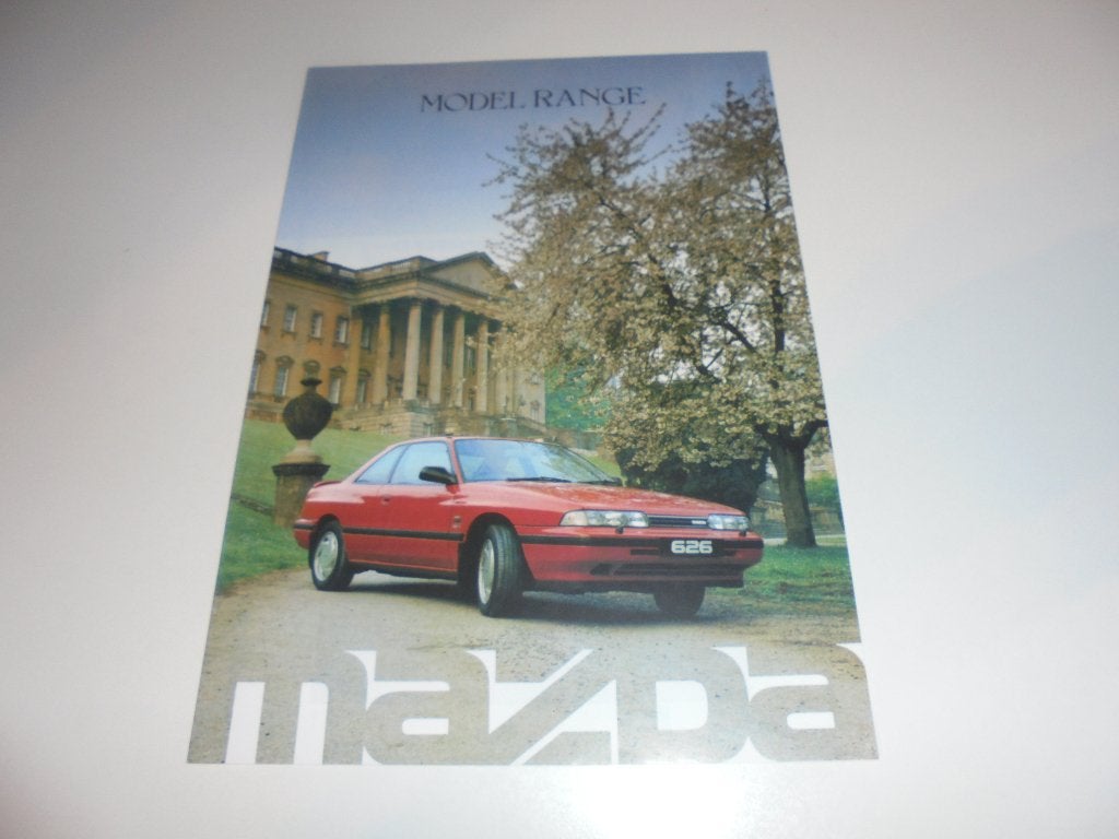 brochure Mazda model range 1989, Ophalen of Verzenden, Nieuw, Mazda