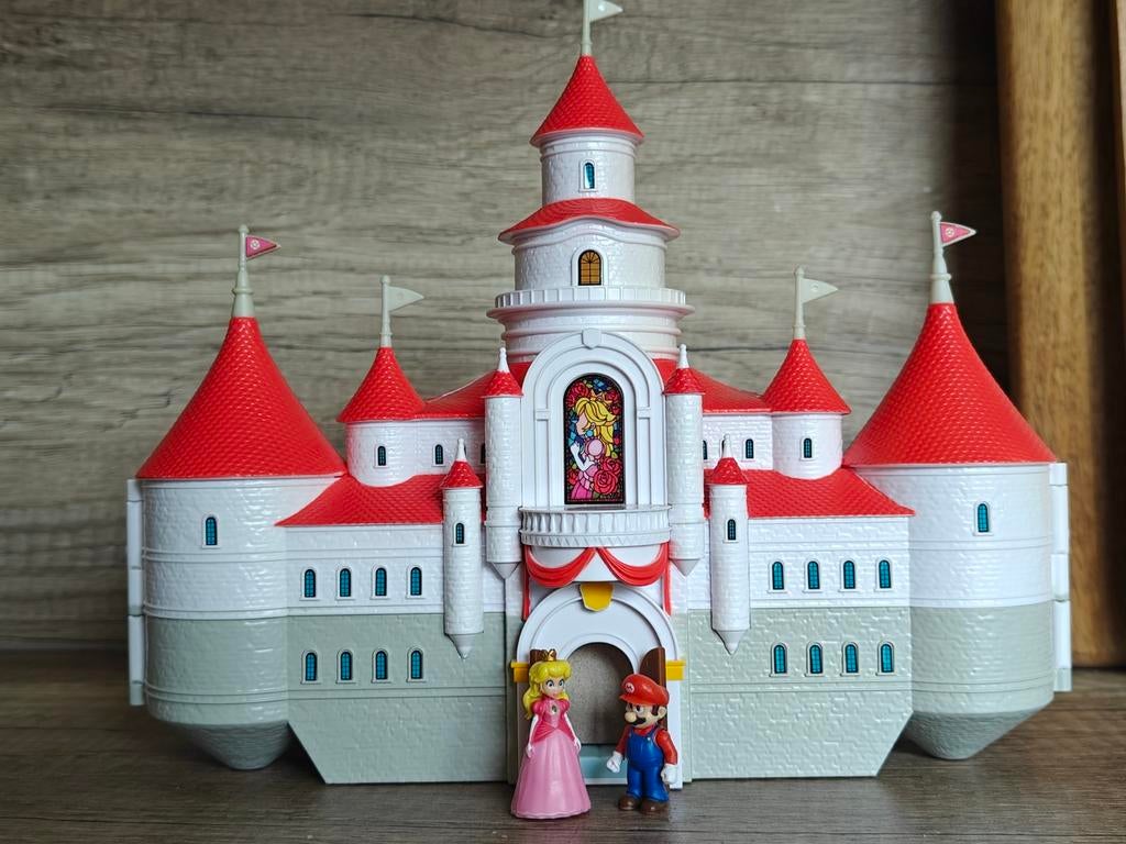 JAKKS Super Mario Movie Mushroom Kingdom / Peach Kasteel, Verzamelen, Poppetjes en Figuurtjes, Ophalen of Verzenden, Gebruikt