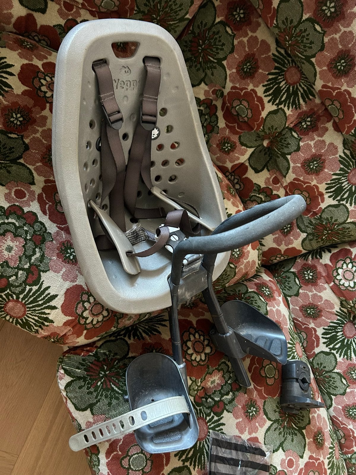 Yepp voorzitje met windscherm, Fietsen en Brommers, Ophalen, Voorzitje, 0 t/m 13 kg, Gebruikt