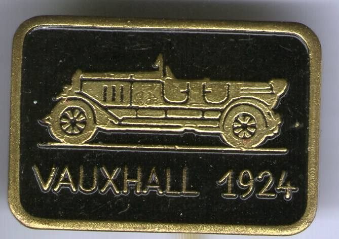 VAUXHALL 1924 zwart op koper oldtimer auto speldje ( D_104), Ophalen of Verzenden, Nieuw, Transport, Speldje of Pin
