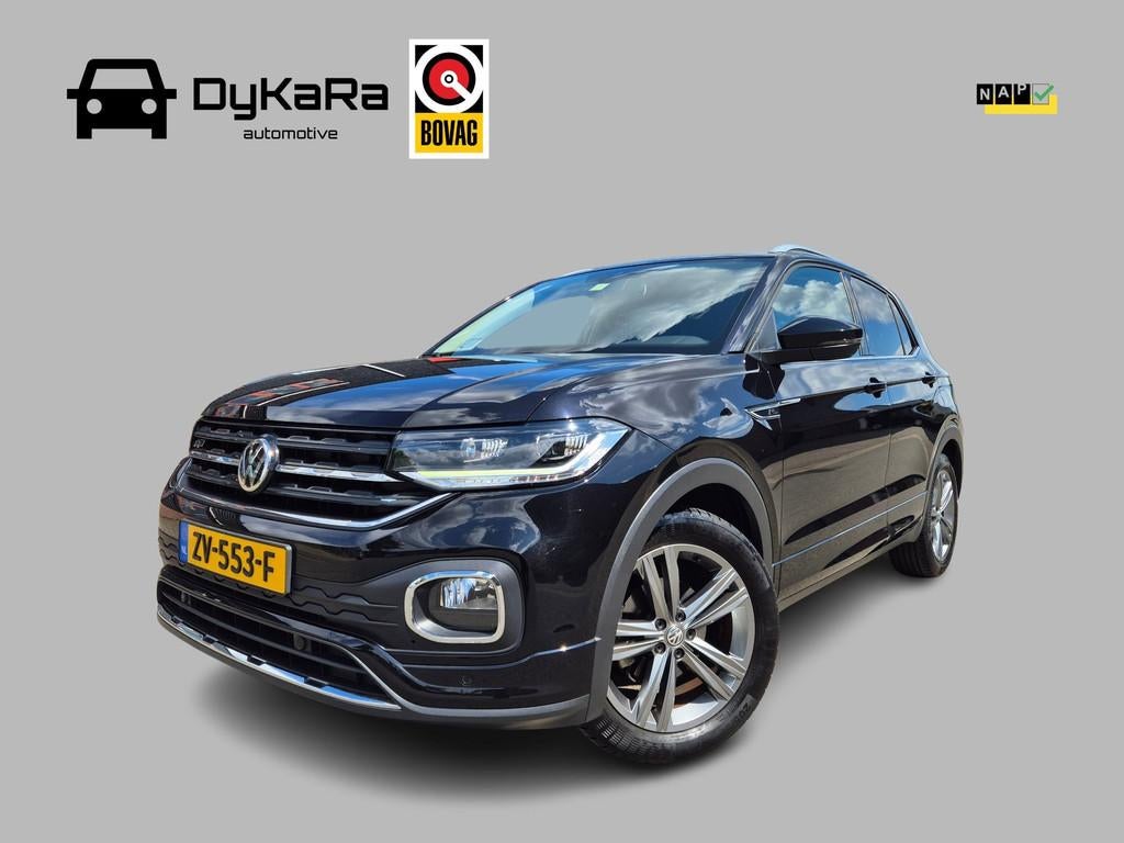 Volkswagen T-Cross 1.0 TSI R-Line DSG-7 Acc, Navi, LED, Virt, T-Cross, Gebruikt, Euro 6, Zwart