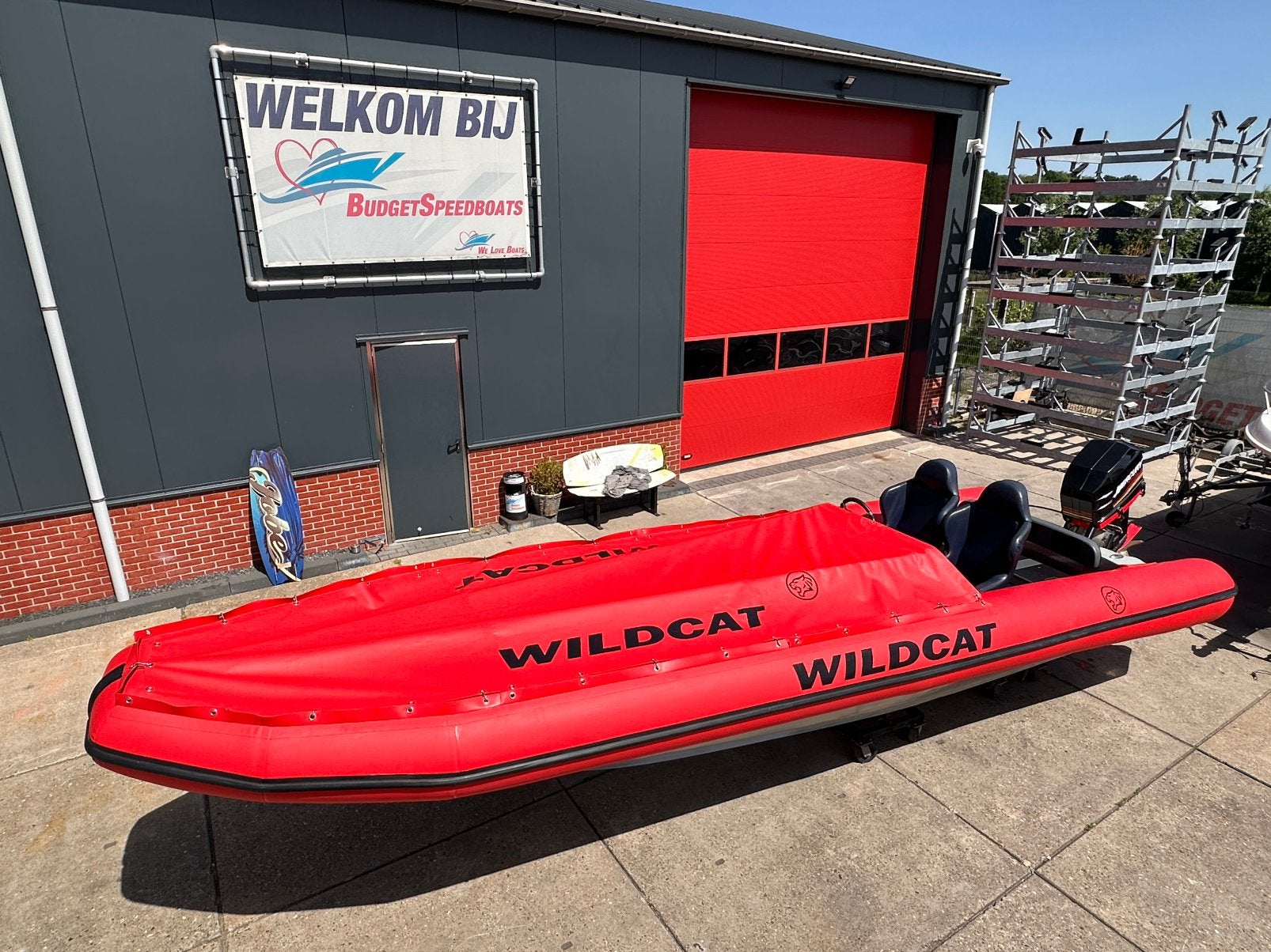 Wildcat RIB 2021 Racing 200 PK 100+ km/u – Unieke uitvoering, Polyester/glasvezel, Ophalen of Verzenden, Zo goed als nieuw, 200 pk