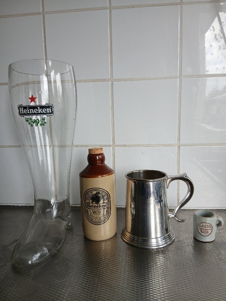 Heineken Merchandise uniek zilver en glas objecten, Verzamelen, Ophalen of Verzenden, Zo goed als nieuw, Gebruiksvoorwerp