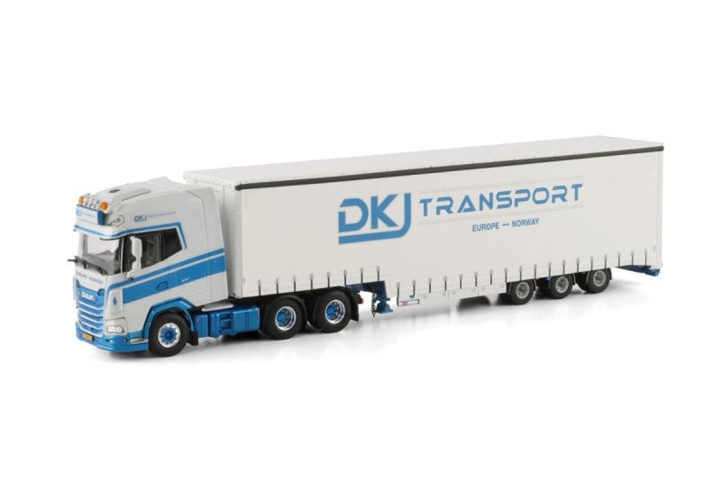 DKJ Transport; DAF XG+ 6X2 TAG AXLE SEMI WITH CURTAIN, Nieuw, Ophalen of Verzenden, Bus of Vrachtwagen, Wsi