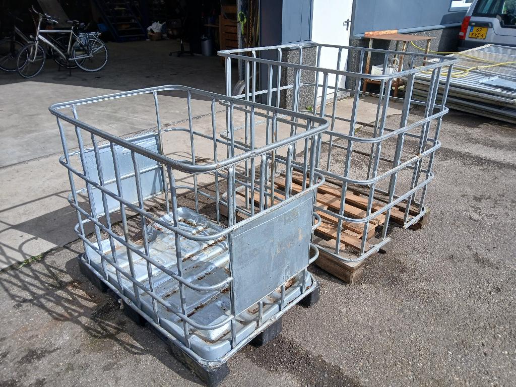 IBC pallet rek krat kist palletkist, Doe-het-zelf en Verbouw, Kratten en Dozen, Ophalen, 100 cm of meer, 60 cm of meer, Zo goed als nieuw