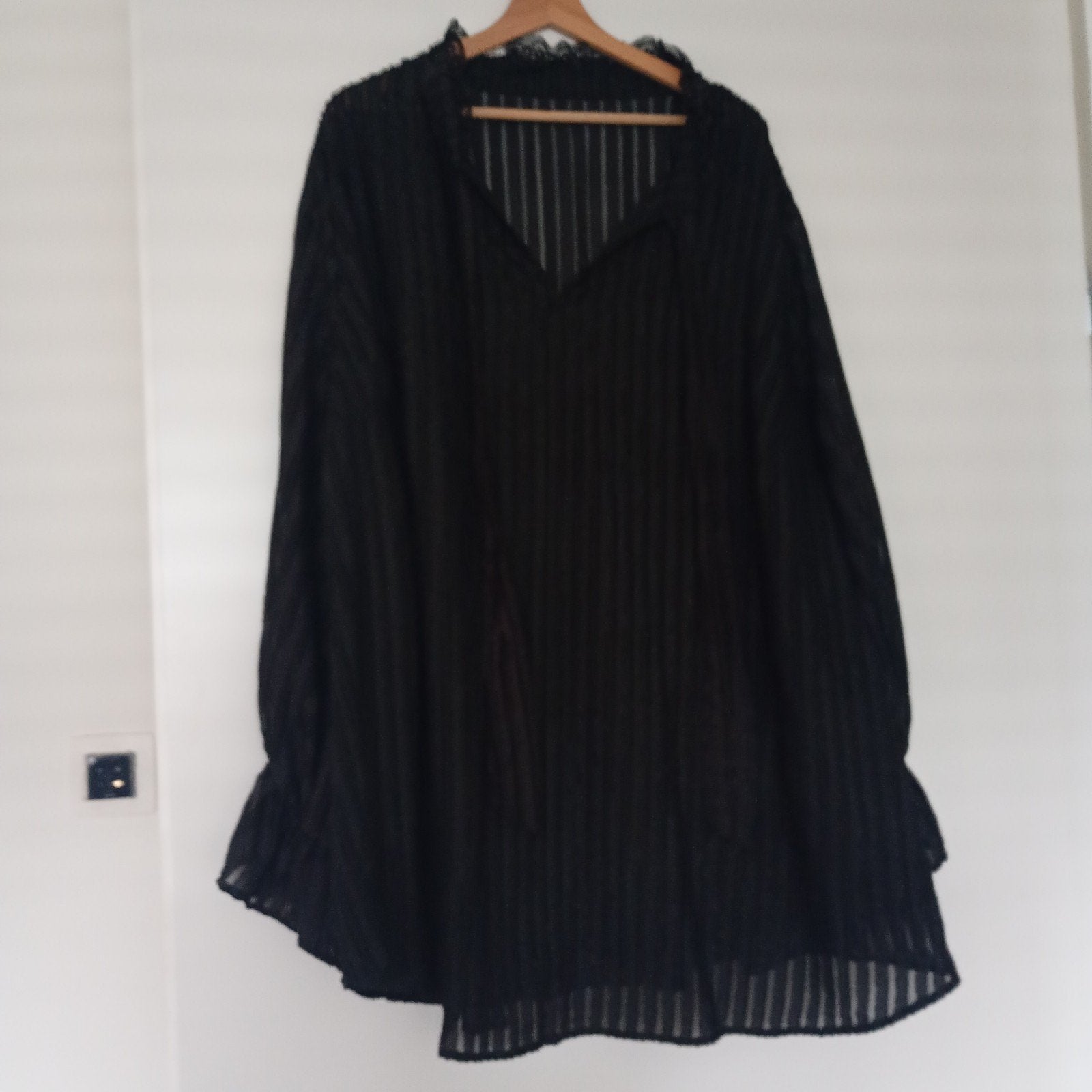 Nieuwe zwarte blouse maat 56/58, Ophalen of Verzenden, Nieuw, Maat 46/48 (XL) of groter, Zwart