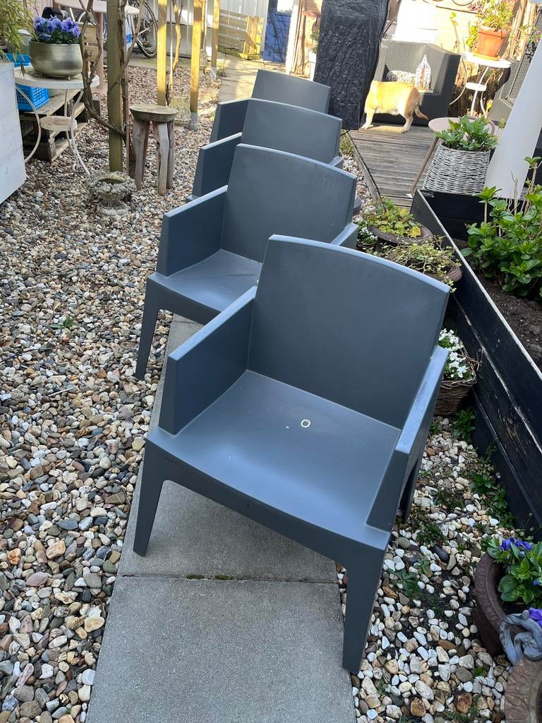 Tuinstoel design look, Ophalen, Zo goed als nieuw, Kunststof