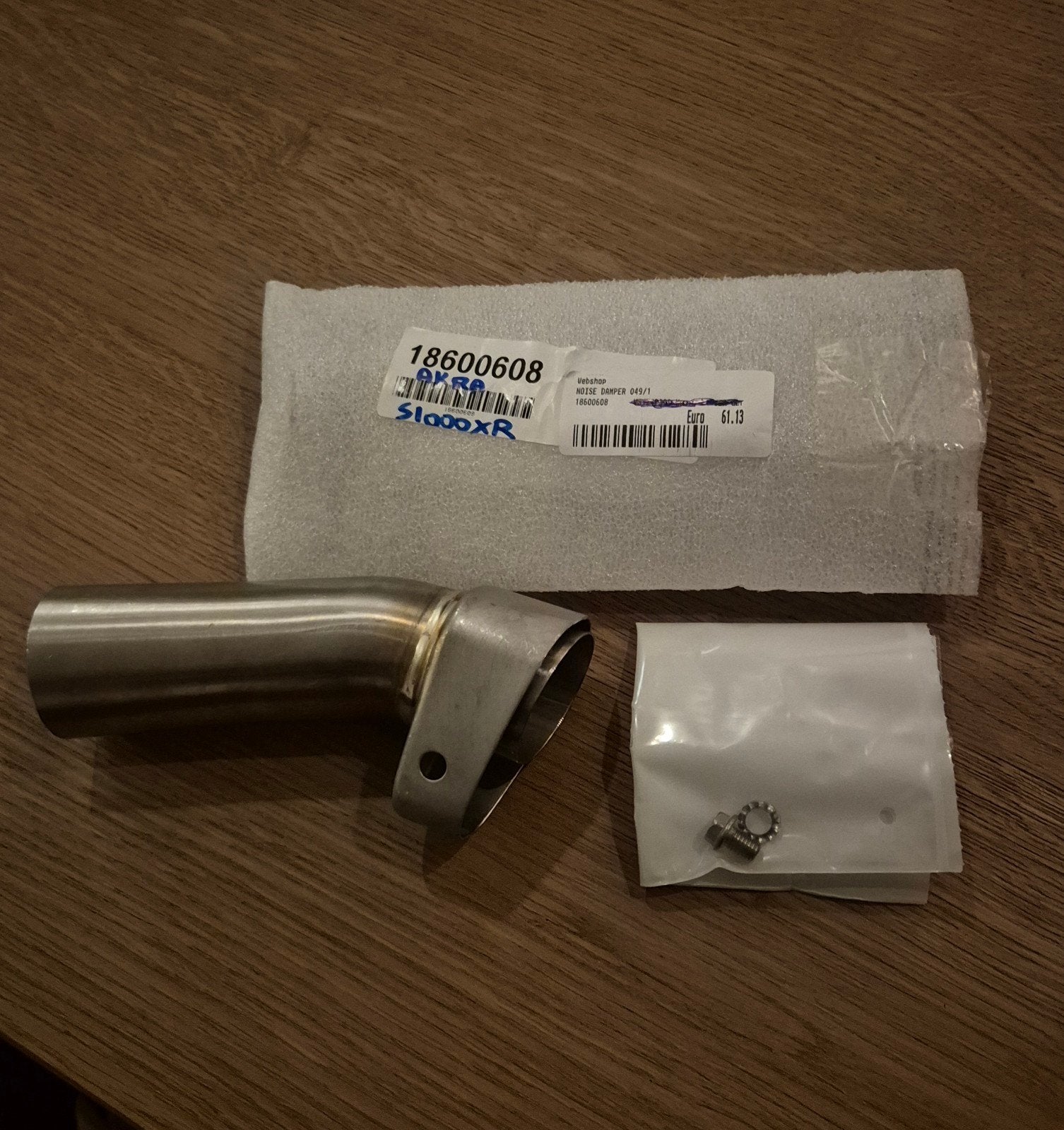 Nieuwe Akrapovic DB-killer voor BMW S1000XR (en Kawasaki), Ophalen of Verzenden, Nieuw