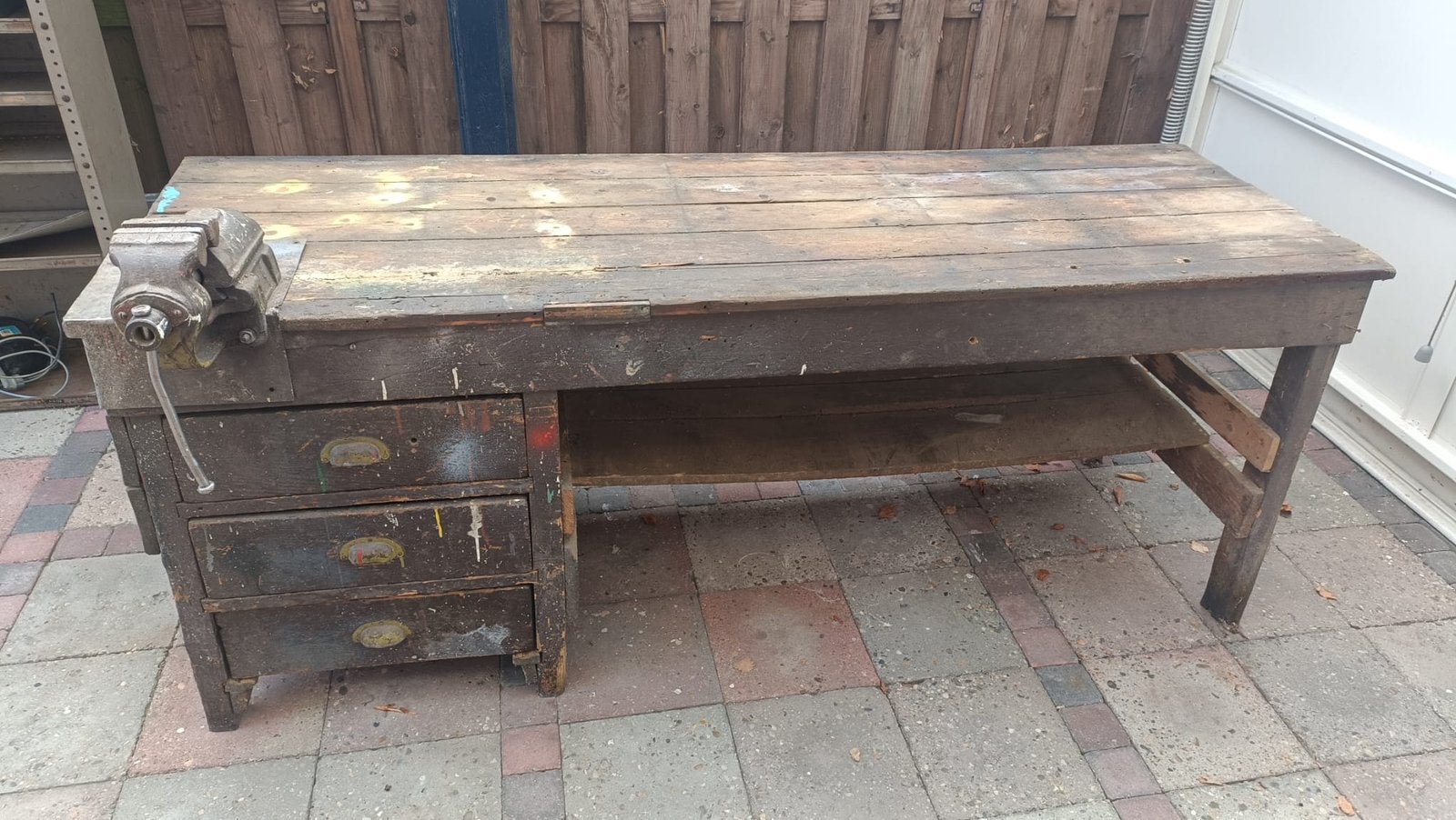 Antieke werkbank, Doe-het-zelf en Verbouw, Werkbanken, Ophalen, Zo goed als nieuw
