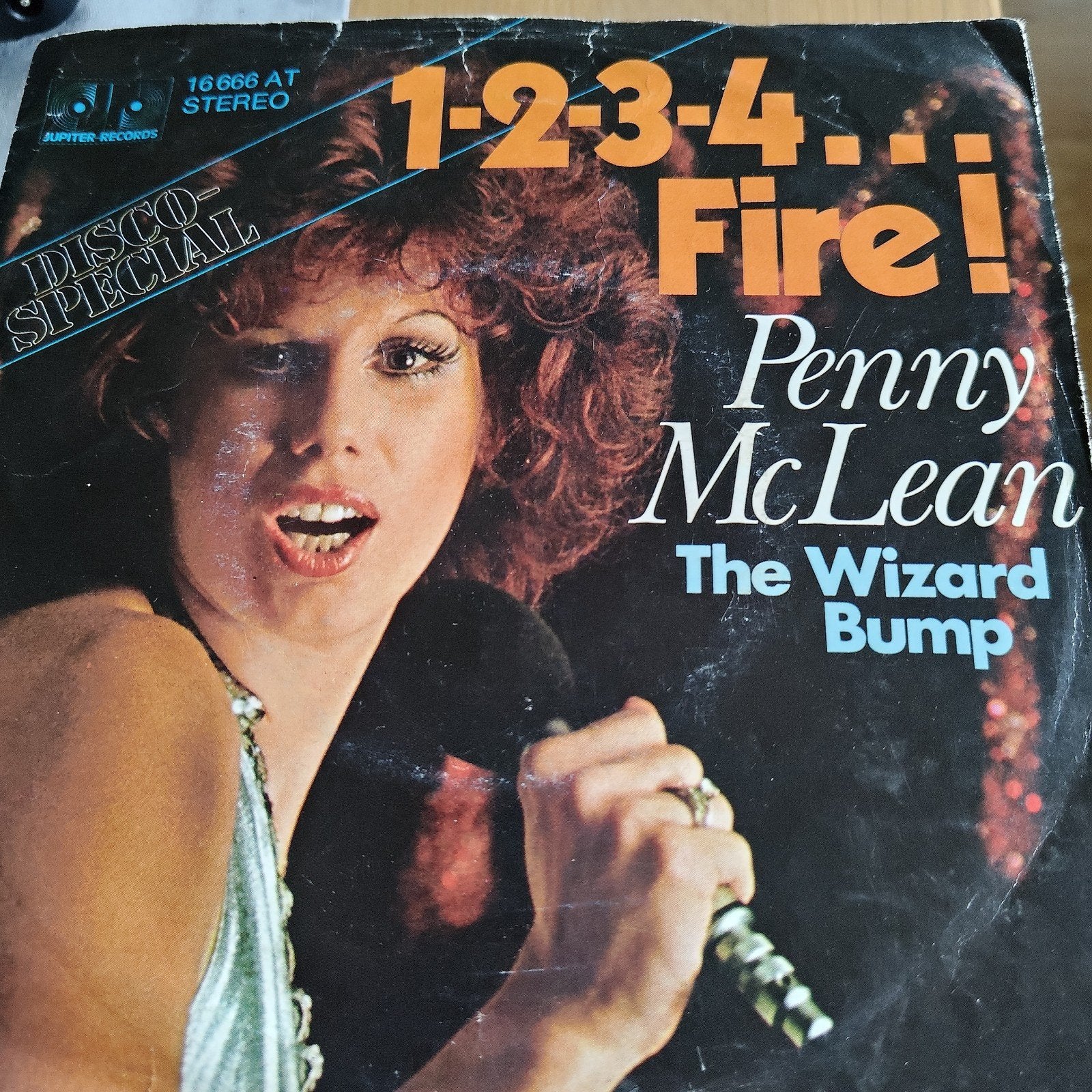 Penny McLean - 1-2-3-4... Fire! The Wizard Bump (Disco), Gebruikt, 7 inch, Ophalen of Verzenden, Pop