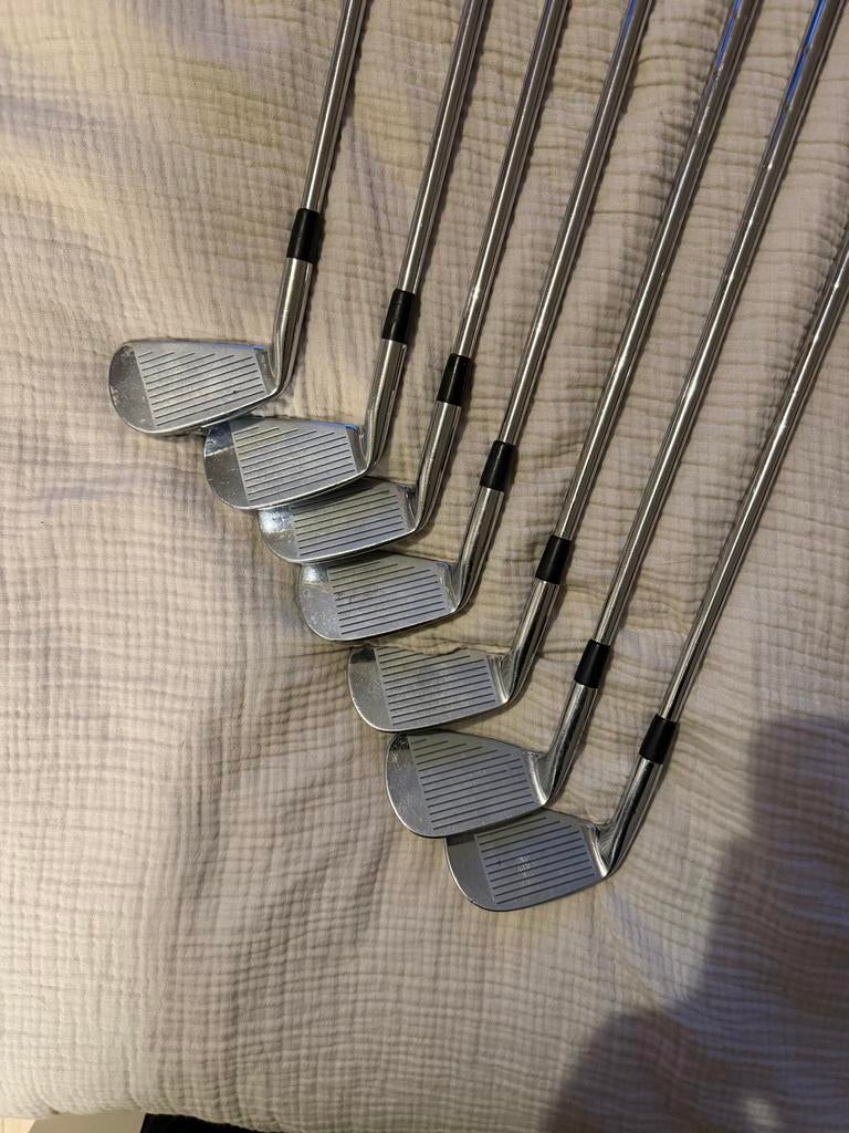 Mizuno MP32 ijzerset (3-PW) met Stiff shaft en Jumbo grips, Ophalen of Verzenden, Zo goed als nieuw, Set, Mizuno