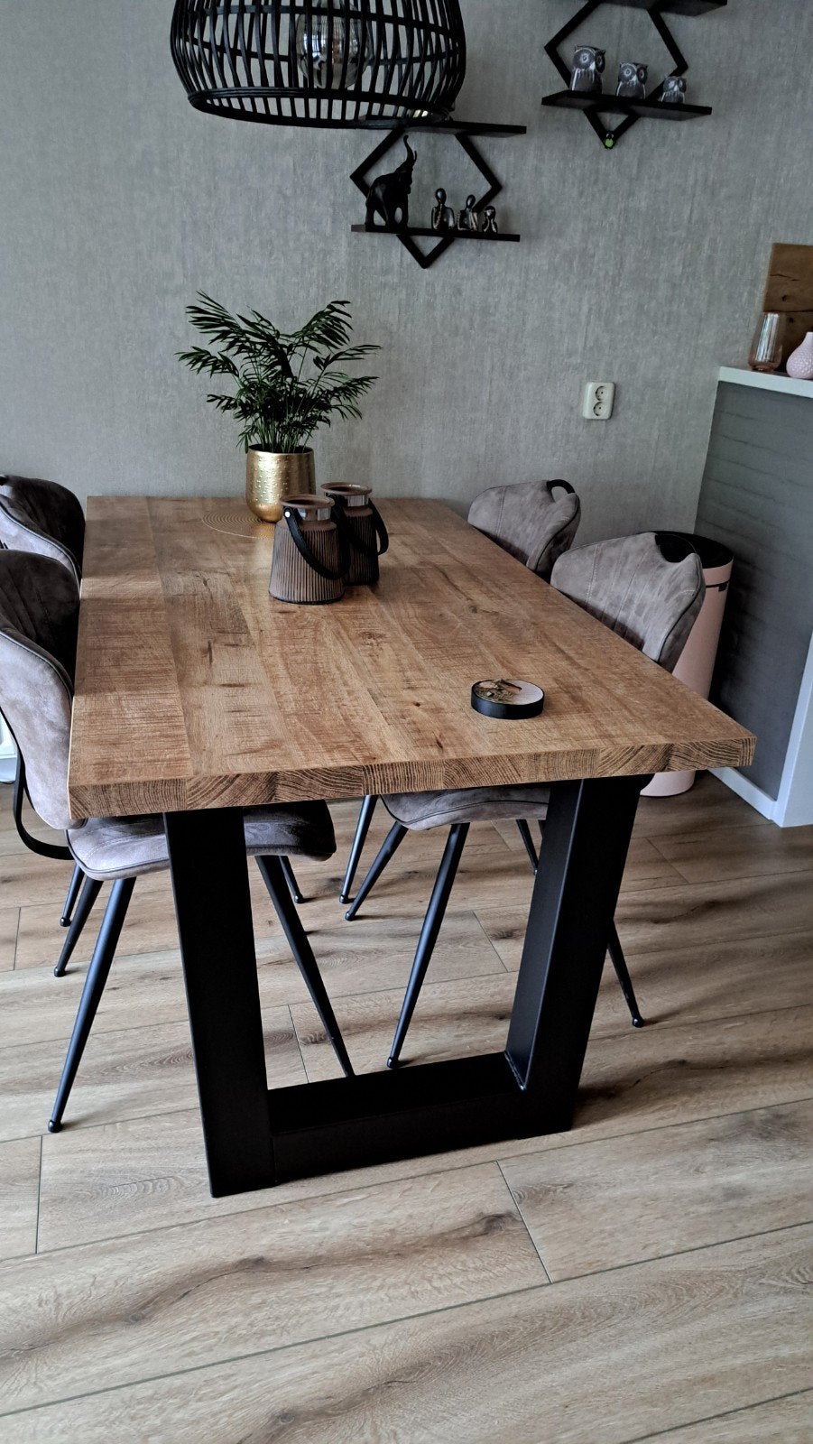Compleet,  inrichting woonkamer., Ophalen, 200 cm of meer, Zo goed als nieuw, Modern industrieel
