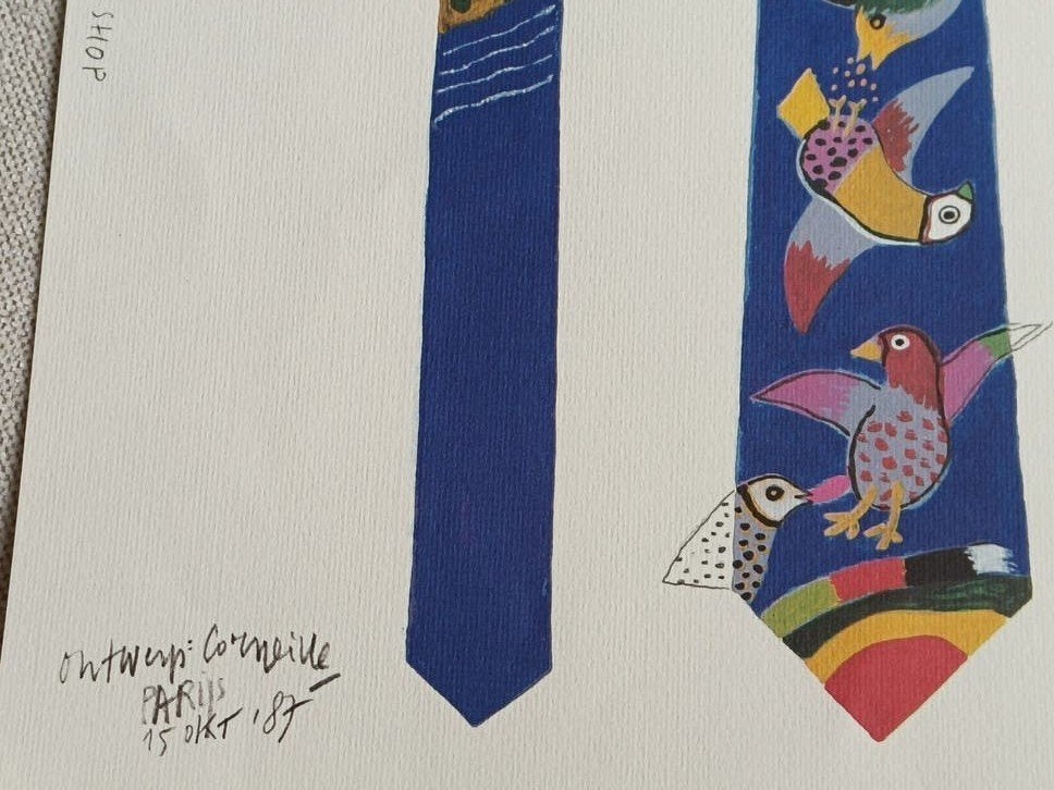 1987, CORNEILLE, PARIJS, SOCIETY SHOP, KLM, Antiek en Kunst, Ophalen of Verzenden