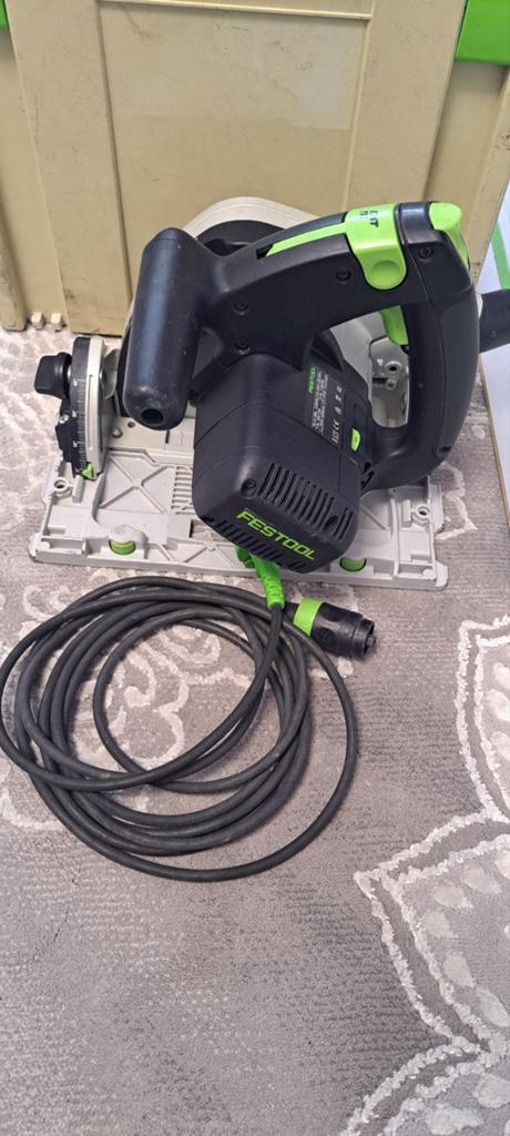 Festool TS 55 EBQ invalzaag met FS 1400/2 geleiderail, Doe-het-zelf en Verbouw, Gereedschap | Zaagmachines, Ophalen of Verzenden