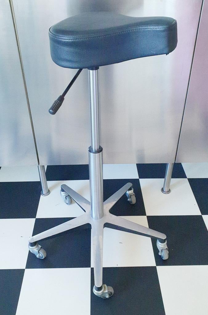 Zadelkruk op wielen fietszadel hoog laag ergonomisch, Ophalen, In hoogte verstelbaar, Zo goed als nieuw, Overige materialen