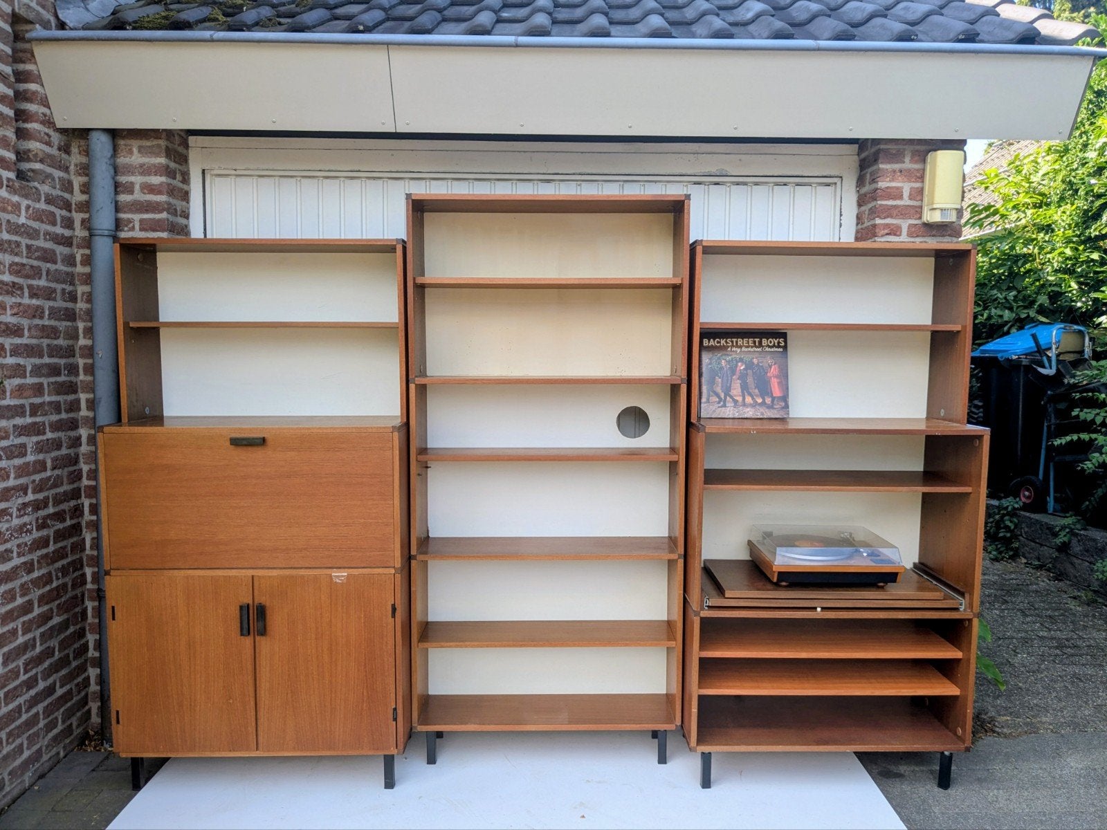 Vintage Pastoe Cees Braakman modulair  kast wandmeubel, Ophalen, Gebruikt, Minder dan 150 cm, 150 tot 200 cm
