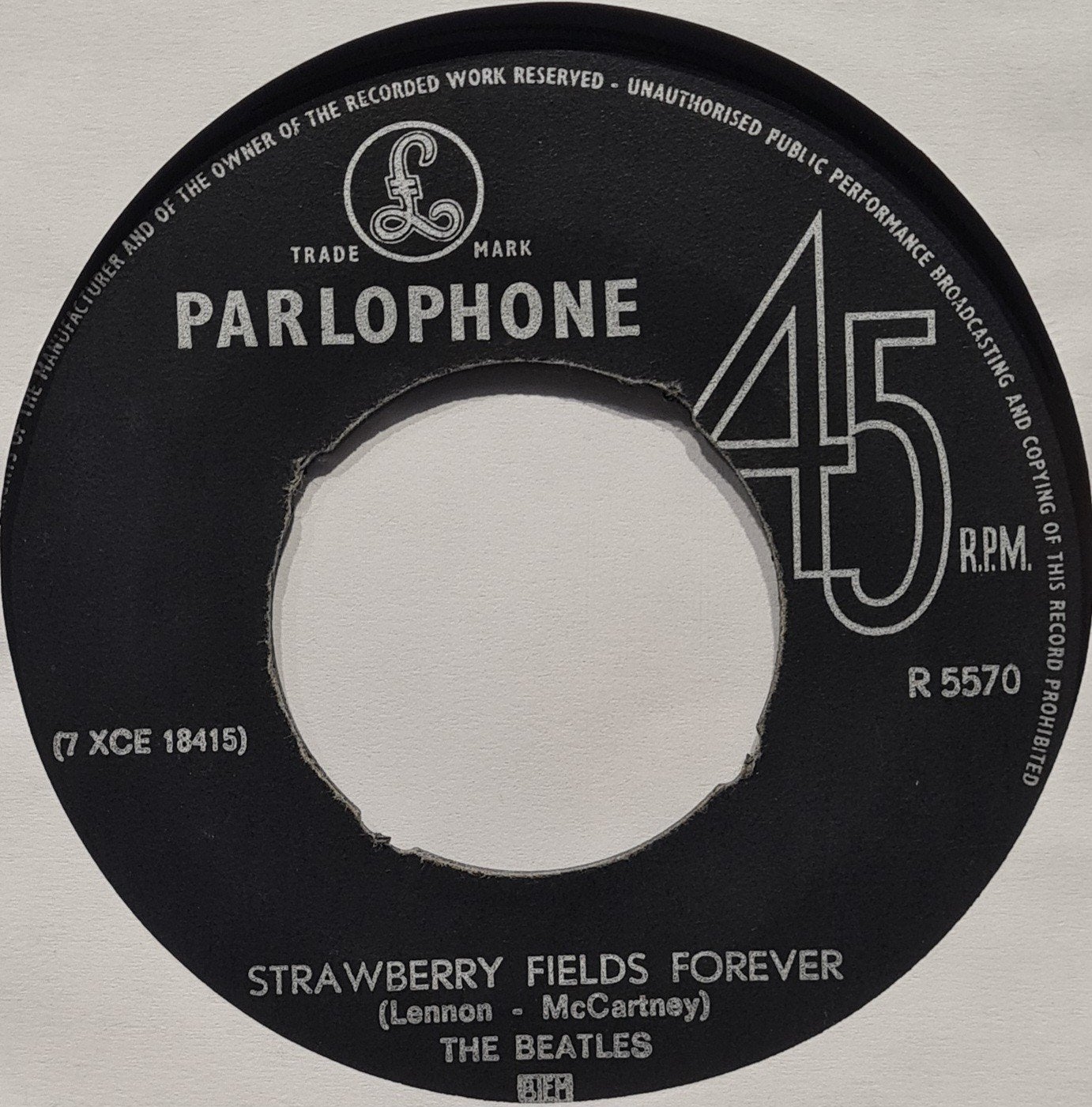 THE BEATLES  - STRAWBERRY FIELDS FOREVER/PENNY LANE, Ophalen of Verzenden, Gebruikt