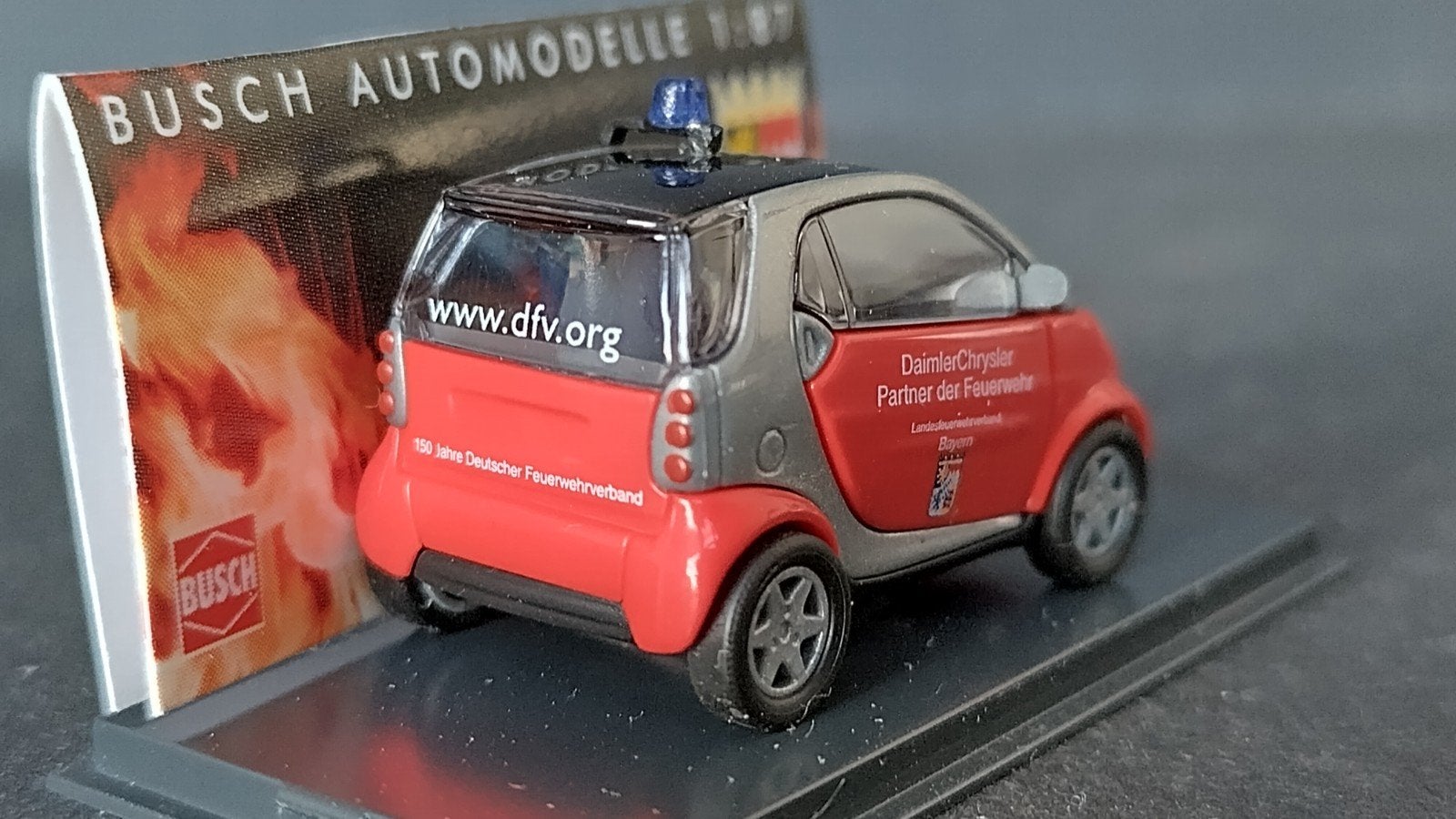 Smart Fortwo Feuerwehr Daimler Chrysler 1:87 Busch Pol, Overige merken, Auto, Verzenden, .
