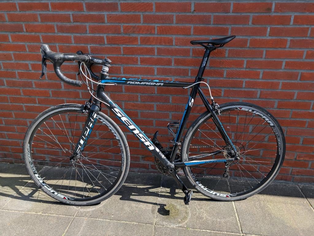 Sensa Umbria racefiets, maat 58, Shimano 105, Gebruikt, Aluminium, 57 tot 61 cm, Meer dan 20 versnellingen