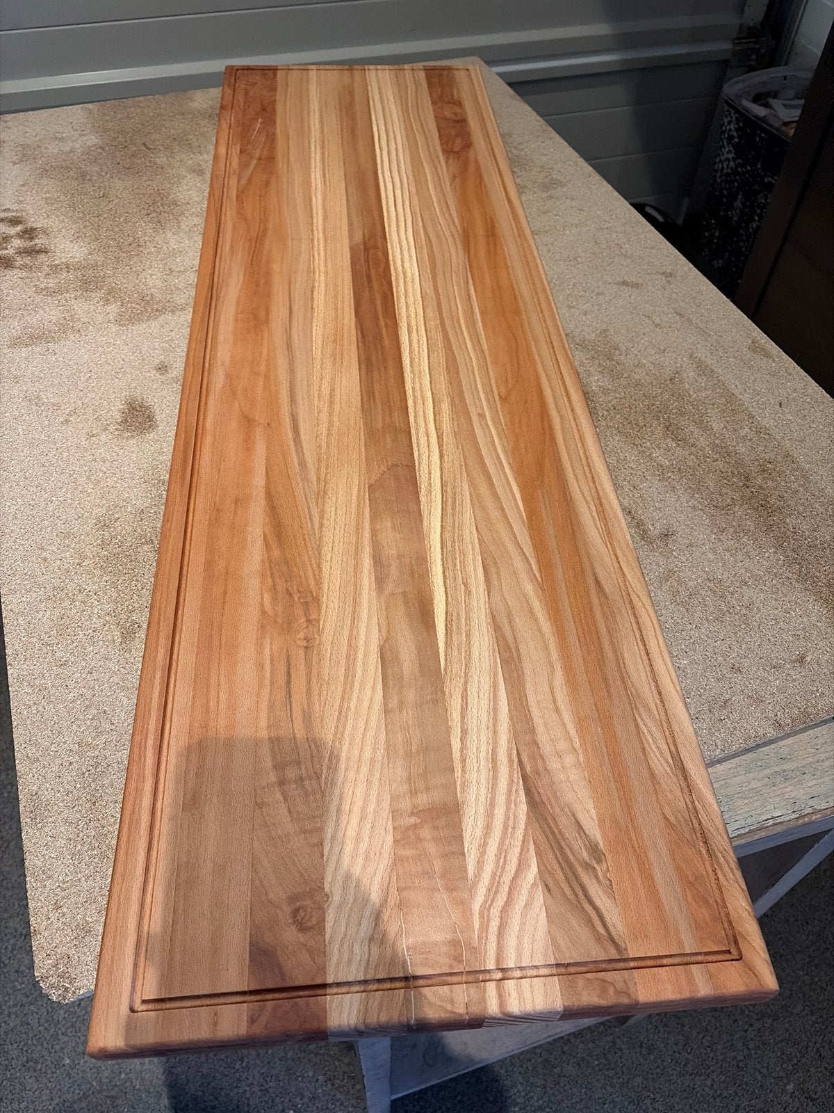 Massief houten snijplank / serveerplank, Ophalen, Hout, Snij-/serveerplank, Nieuw