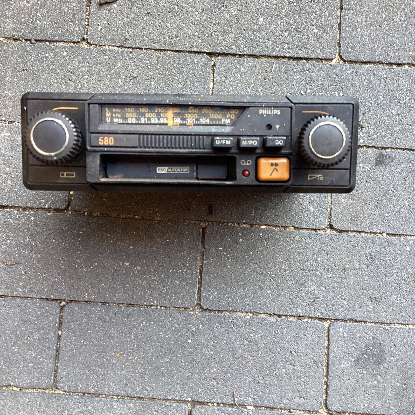 Oldtimer autoradio philips, Auto diversen, Autoradio's, Ophalen of Verzenden, Zo goed als nieuw