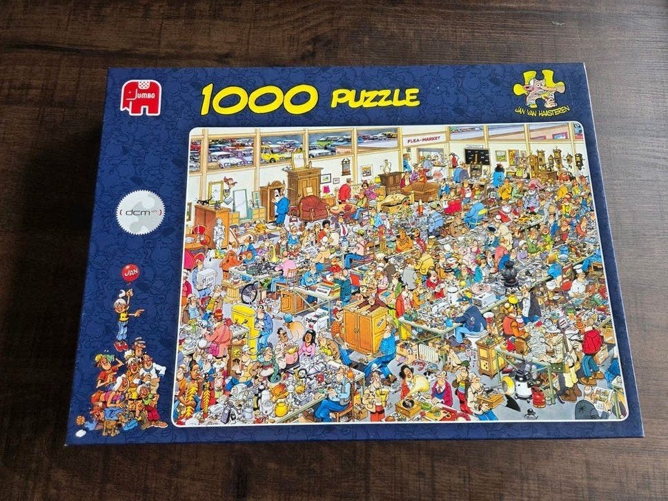 Jan van Haasteren 1000 stukjes - Flea Market, Ophalen of Verzenden, 500 t/m 1500 stukjes, Gebruikt, Legpuzzel