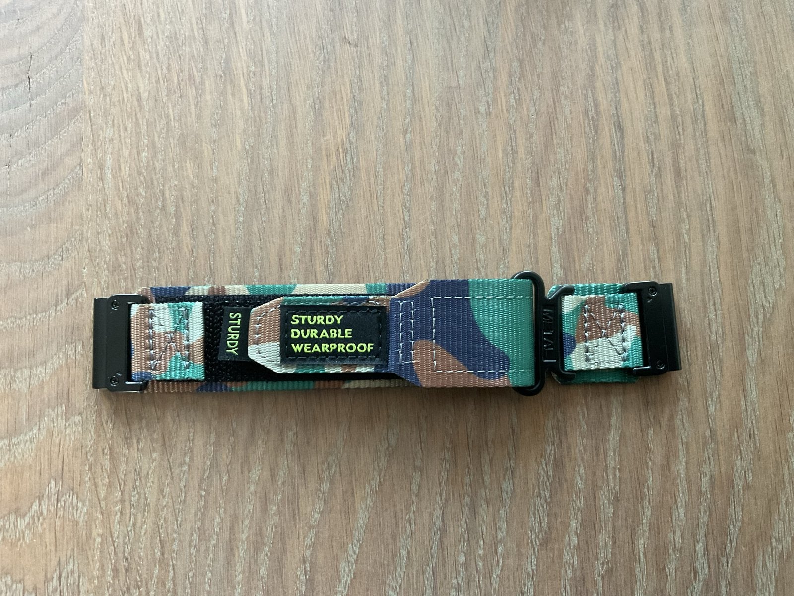 Sturdy Klittenband Horlogebandje 26mm voor Garmin Fenix, Ophalen of Verzenden, Nieuw, Groen