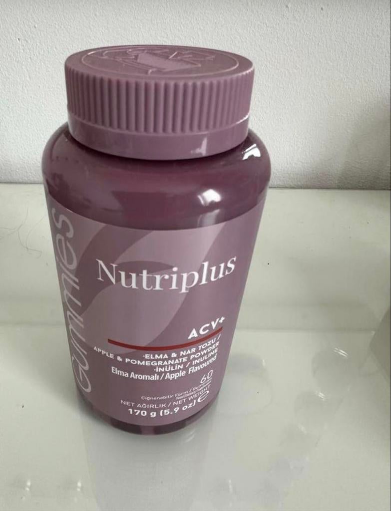 Nutriplus ACV+ Appel & Granaatappel Gummies - 60 stuks, Ophalen of Verzenden, Nieuw, Overige typen